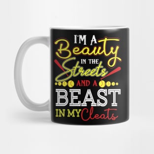 Streets Beast Softball Player Mug